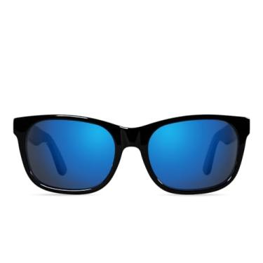 Imagem de Enchroma Óculos - Califórnia - Óculos de correção e aprimoramento de cor para uso externo para daltonismo alemão e protan, Preto brilhante, Large