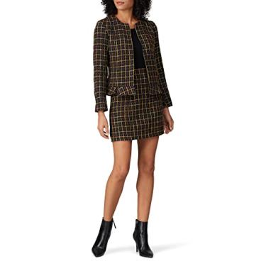 Imagem de Slate & Willow Saia Ann Tweed pré-amada Rent The Runway, Preto, 5