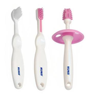 Imagem de Kit Higiene Dental Bebê Escova de dentes I Primeiros Dentinhos Kuka +3