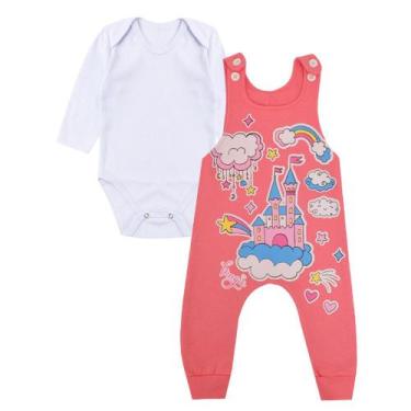 Imagem de Conjunto Jardineira e Body Inverno Menina - Kiiwi, Jar34 melancia, P