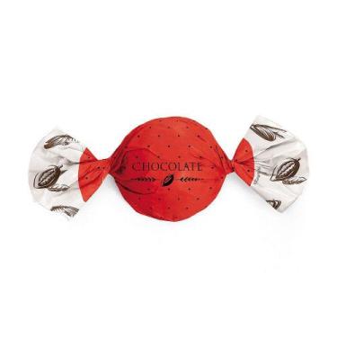 Imagem de Papel Trufa 14,5x15,5cm - Cacau Vermelho - 100 unidades - Cromus - Cro