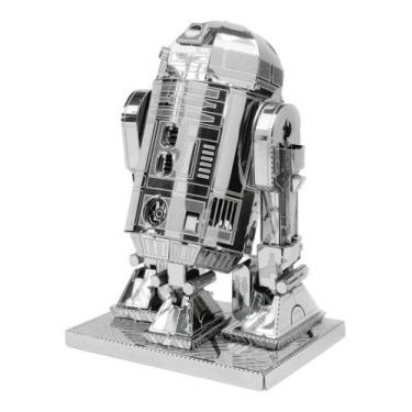 Imagem de Miniatura De Montar Metal Earth Star Wars R2-D2 MMS250, cinza