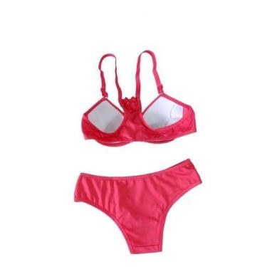 Imagem de Kit 2 Conjunto Menina Moça Infantil Liso Juvenil Sutiã com Calcinha At