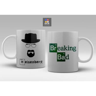 Imagem de Caneca Cerâmica Série Breaking Bad ( Heisenberg ) 325ml Porcelana - Or