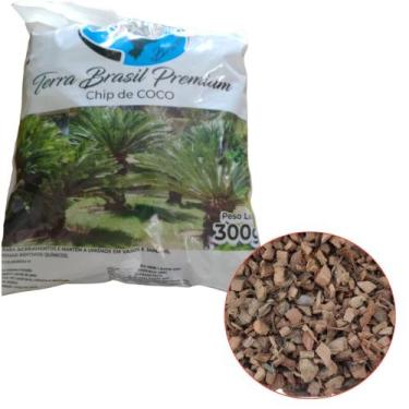 Imagem de chip de coco premium 300gr jardim e vasos plantas - terra brasil