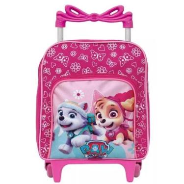 Imagem de Mochila Escolar Infantil Creche Média Com Rodinha Sky Patrulha Canina 