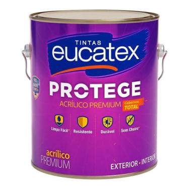 Imagem de Tinta Acrílica Premium Eucatex Cor Branco Fosco Parede Melhor Escolha 