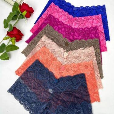 Imagem de Calcinha Renda Short Box Calesson Sexy Conforto 10 Peças - Sem marca, 