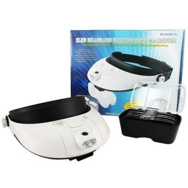 Imagem de Lupa De Pala Para Cabeca Aumento Com 05 Lentes E Luz Led. - mg