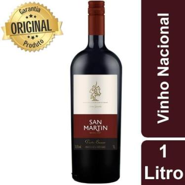 Imagem de Vinho Nacional San Martin Tinto Suave 1L - Panizzon