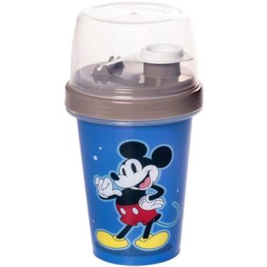 Imagem de Garrafa Infantil Mickey 320ml Shakeira Misturador Plasutil - NoBrand