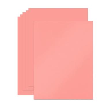 Imagem de 24 folhas de cartolina rosa brilhante 21,6 x 28 cm, 250 gsm/42 kg, cartão perolado dupla face para fazer cartões, cartões comemorativos, álbuns, convites, artesanato (rosa)