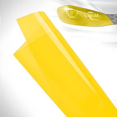 Imagem de Adesivo Vinilico Automotivo Proteção Farol Amarelo 2mX46cm - BW Adesiv