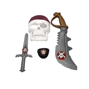 Imagem de Kit Piratas 7 Mares - 4 Peças - Genérico