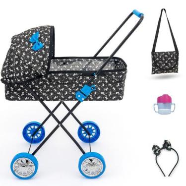 Imagem de Carrinho de Boneca Veneza 79 CM ALT Bebe Reborn Milan Luxo - SAG TOYS,