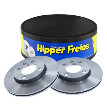 Imagem de Par Disco Freio Dianteiro Gol 1.0/1.6/1.8 Saveiro Ventilado - KIT