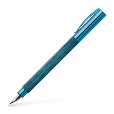 Imagem de Faber-Castell Caneta-tinteiro Ambition, madeira azul - extrafina