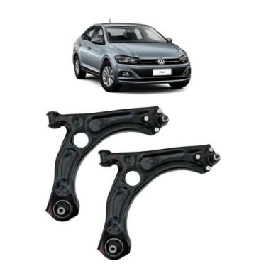 Imagem de Par Bandeja Suspensão Tcross, Polo, Virtus e Nivus - TRJ