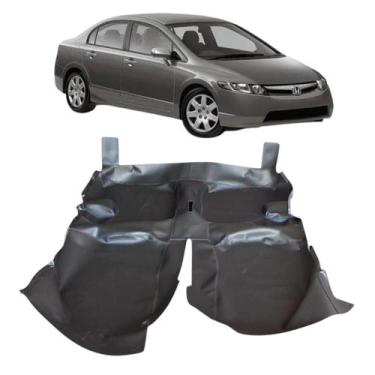 Imagem de Tapete Assoalho Vinil PRETO Fosco PARA honda Civic 2007/2012 - MANOS T