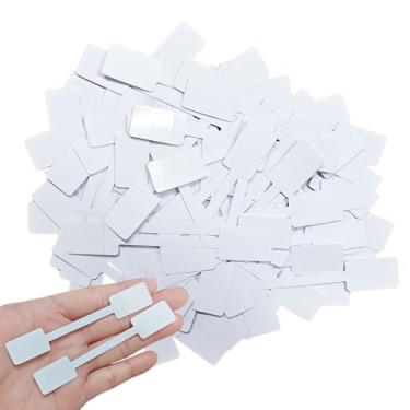 Imagem de Acoeitl 200 etiquetas de joias brancas grandes em branco autoadesivas, adesivos de preço de joias de varejo para anéis, etiquetas de exibição de preço manuscritas para pulseira colar e revenda de