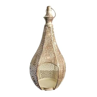 Imagem de Generic Titular de vela decorativo Candlestick Titular, Retro, Ornamento de Desktop de Candle Stand para Mantel Festa da Desk da sala de férias, Branco