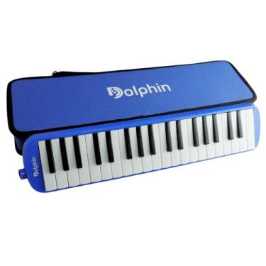 Imagem de Escaleta 37 Teclas Dolphin 6721, com Semi Case Azul