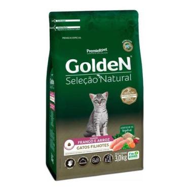 Imagem de Ração Golden Seleção Natural Gatos Filhotes Frango 3kg - PremieRpet
