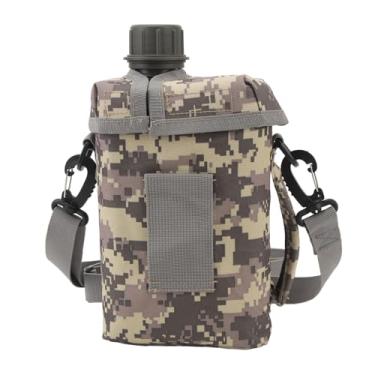 Imagem de Garrafa de água com isolamento Qanyegn portátil, 2l de grande capacidade de água ao ar livre jarro, garrafa de água inclinada reutilizável para andar de caminhada (ACU)