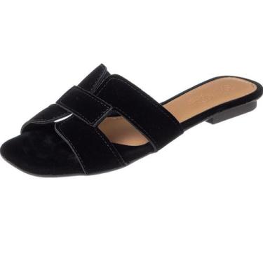 Imagem de Sandália Rasteira Moda Pedraria Luxo Feminina 111 Ana Brito - Ana Brit