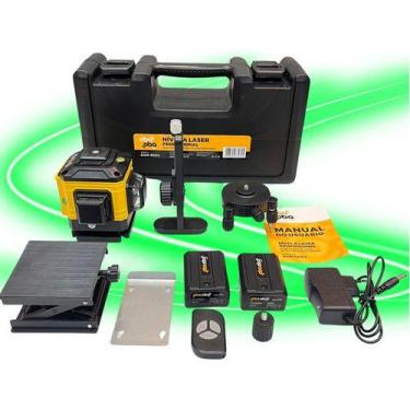 Imagem de Nível Laser Kit Profissional 12 Linhas Verde 3d E Acessórios - Genéric
