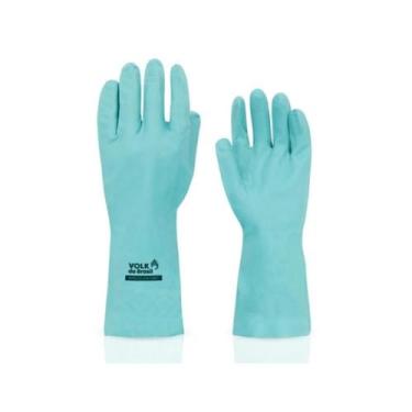 Imagem de Luva latex nitrilica c/ forro verde tam 7 p - GP PLANETA