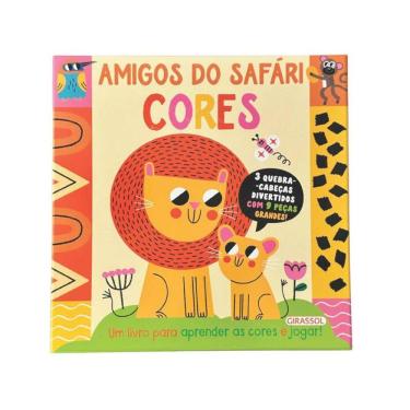 Imagem de Quebra-cabeça em ação: Amigos do Safári - Cores