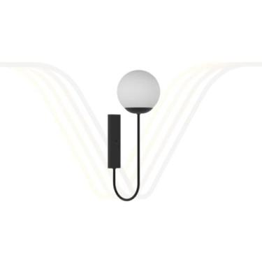 Imagem de Arandela Flye Globo de Vidro - Luzes do Vale, Marrom