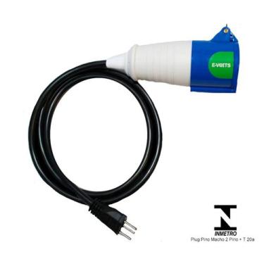 Imagem de Adaptador 32A p 20A Portatil Carro Elétrico GM Evoits 2m