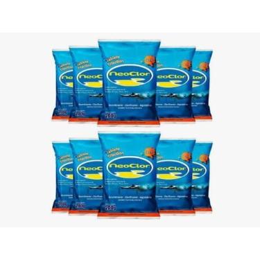 Imagem de Kit 10 Pastilhas De Cloro 3 Em 1 200g Para Piscinas - Neoclor