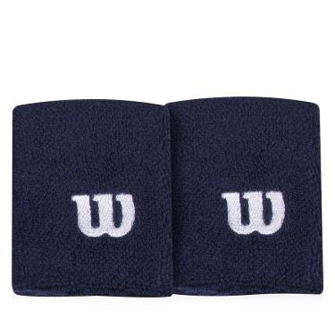 Imagem de Munhequeira Wilson WRB802M Marinho e Branca - Com 02 Unidades