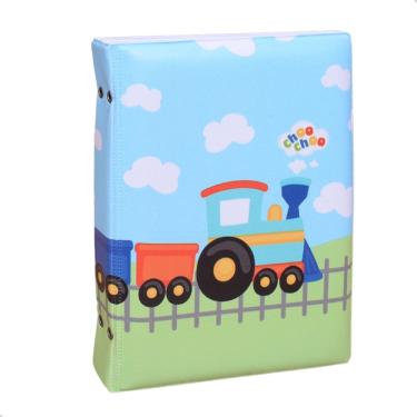 Imagem de Álbum Fotográfico 15x21 para 100 Fotos trenzinho Trêm Bebê Infantil