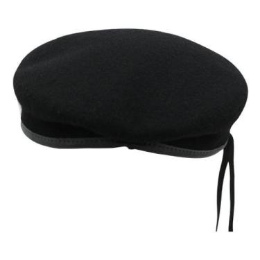 Imagem de Boina Masculino Francesa  borda em Pu C/ Ajuste - oem, Vermelho