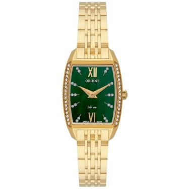 Imagem de Relógio Orient Feminino Ref: Lgss0069 E3kx Retangular Dourado