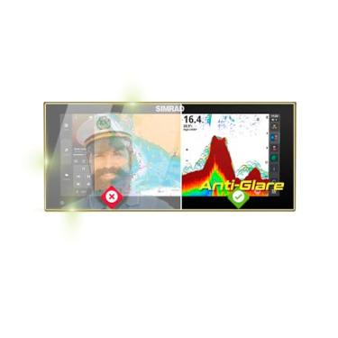Imagem de IPG Película protetora antirreflexo feita para Simrad NSX ULTRAWIDE 3012UW 12 polegadas Chartplotter Fishfinder Display Matte Finish, perfeita para uso ao ar livre para NSX-12