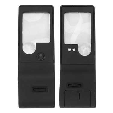 Imagem de 3x 10x 55x LEVA LED Asférica LED, Portátil Alta Lupa Brilhante, Grande Luz Portátil para Leitura, Inspeção, Jóias, Exploração, Pequenas Impressões e Baixa Visão