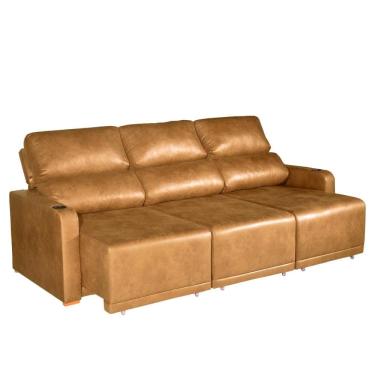 Imagem de Sofá 4 Lugares 2,50m Retrátil e Reclinável Lyon Bom Pastor