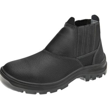 Imagem de Bota Botina Segurança Elastico Bico de Aço Marluvas CA 43339, 36, Pret