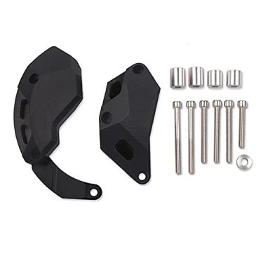 Imagem de Acc-Creativity Motocicleta CNC Alumínio Motor Crash Guard Case Frame Sliders Protector Proteção contra quedas Compatível com Kawasaki Ninja ZX-10R ZX10R 2011-2016 (preto)