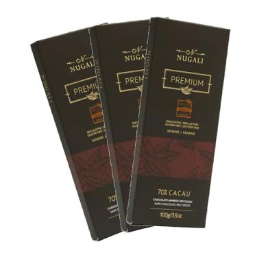Imagem de Kit Barra de Chocolate Amargo 70% – Nugali – 3 unidades de 100g