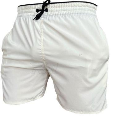 Imagem de Short Treino Corrida Academia Mauricinho Tactel - RM Fabrica, M, Bege