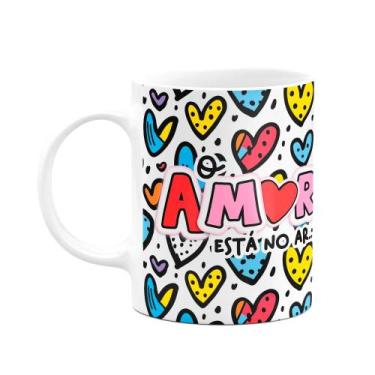 Imagem de Caneca Namorados - O Amor está no ar - Heart PandaLove - JPS INFO