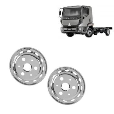 Imagem de Par Calota Aro 17,5 Americana Dianteira p Agrale Iveco Daily - Fabbof