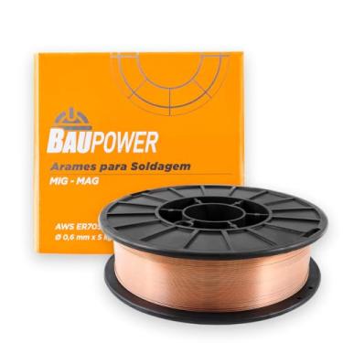Imagem de Arame Solda Mig 0,6mm 5kg Er70s-6 - Baupower