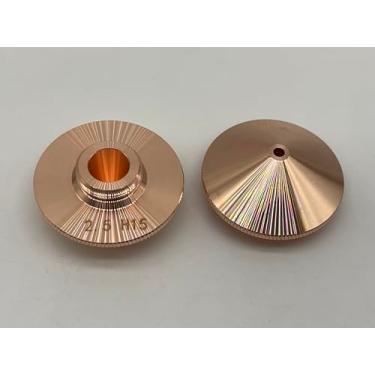 Imagem de CZlewan 10 bocais de corte a laser, bicos a laser de camada única, bocal de soldagem a laser para Raytools WSX Precitec Boci cabeça de corte a laser, calibre 2 mm M14 H15